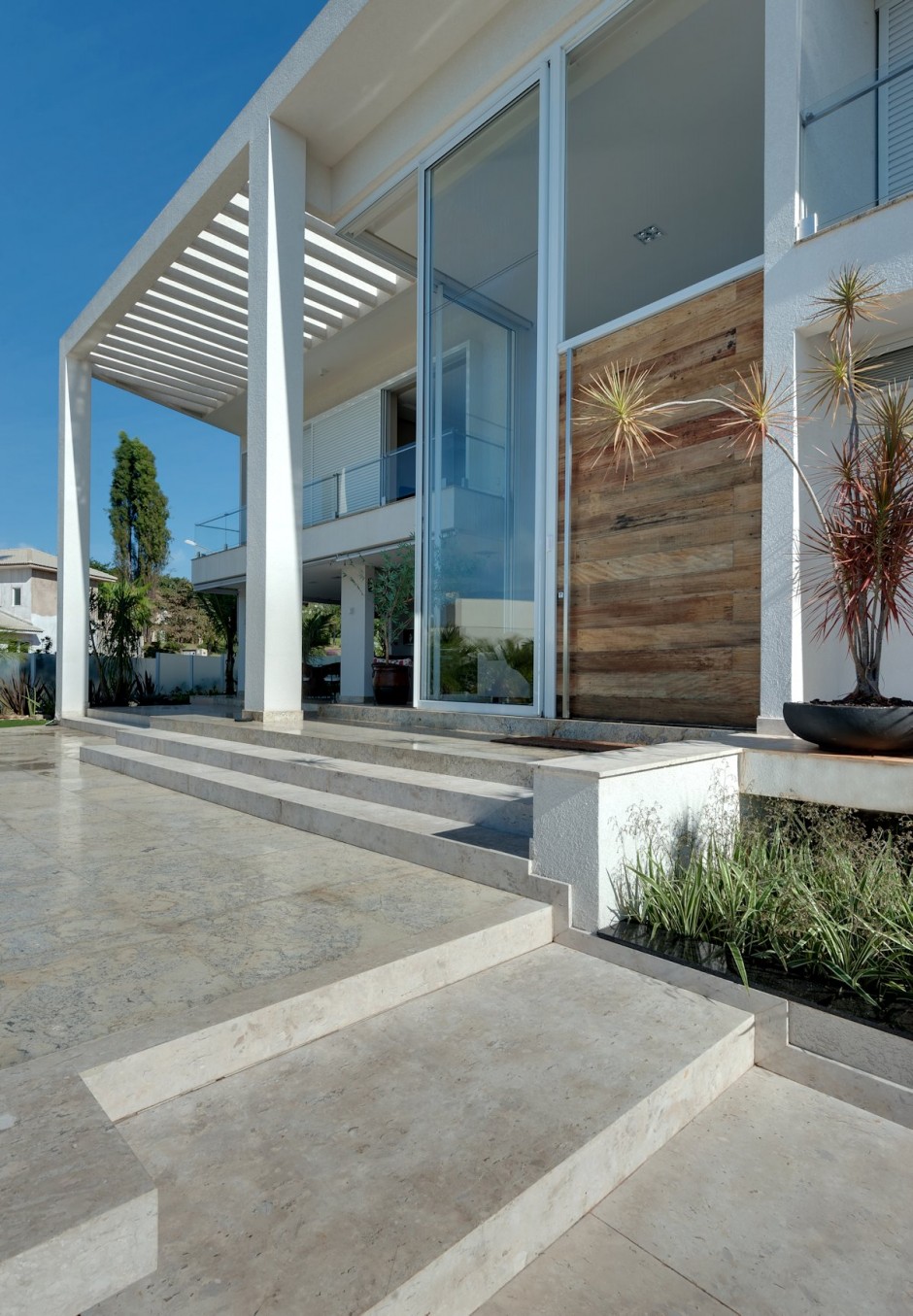 Wooden entrance doors