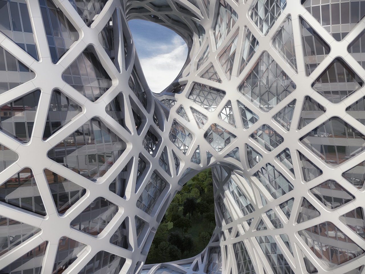 Futuristic architecture by Zaha Hadid Architects
