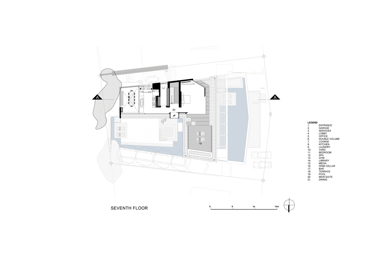 Seventh floor plan of Nettleton 198