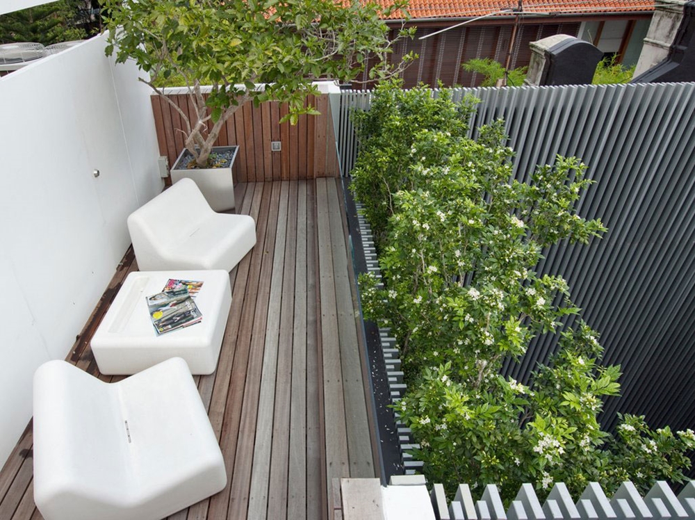 Small rooftop terrace