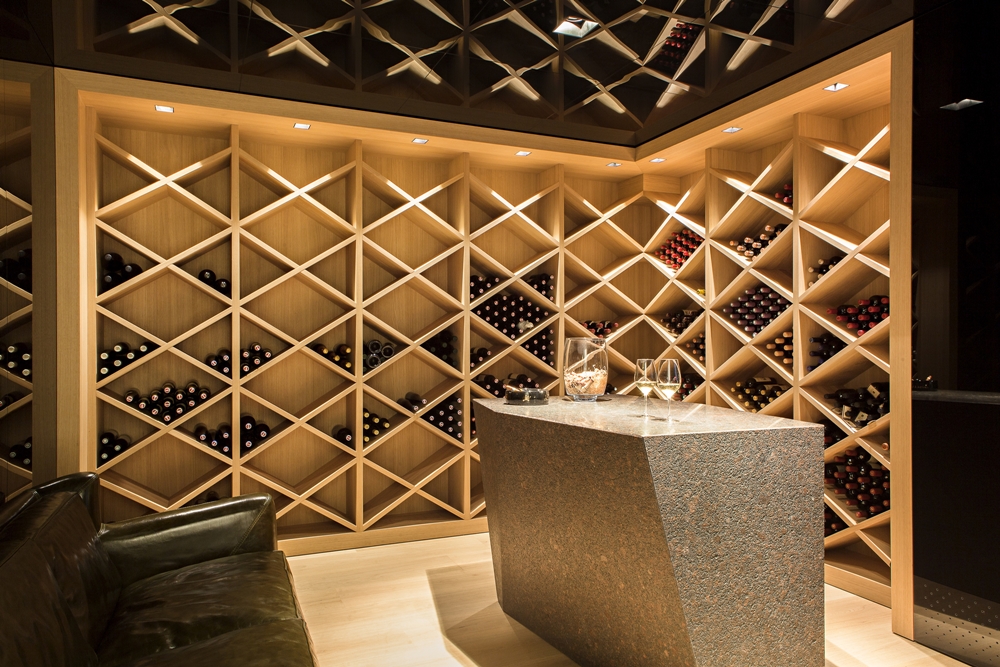 Modern wine cellar in House M