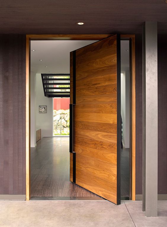 18+ Contemporary Front Door Design, Konsep Terkini!