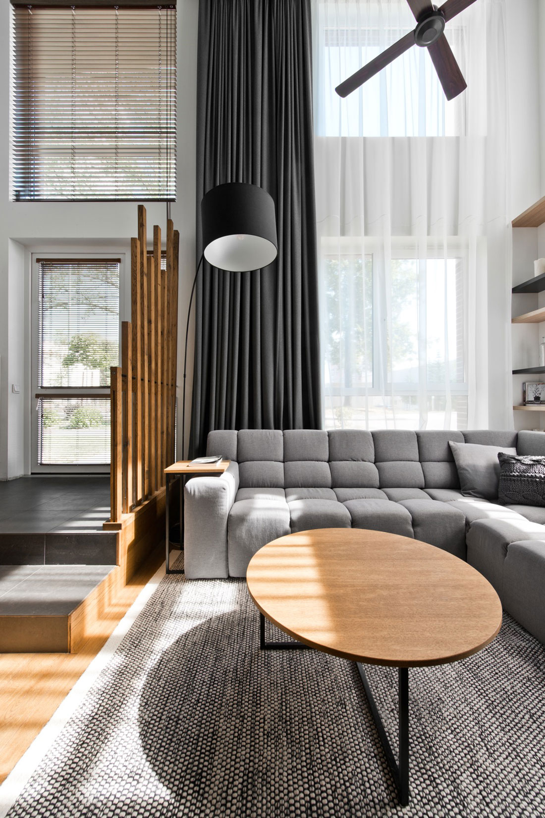 Scandinavian interior design in a beautiful small  