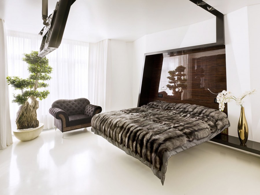 Luxury small bedroom idea from Alexandra Fedorova