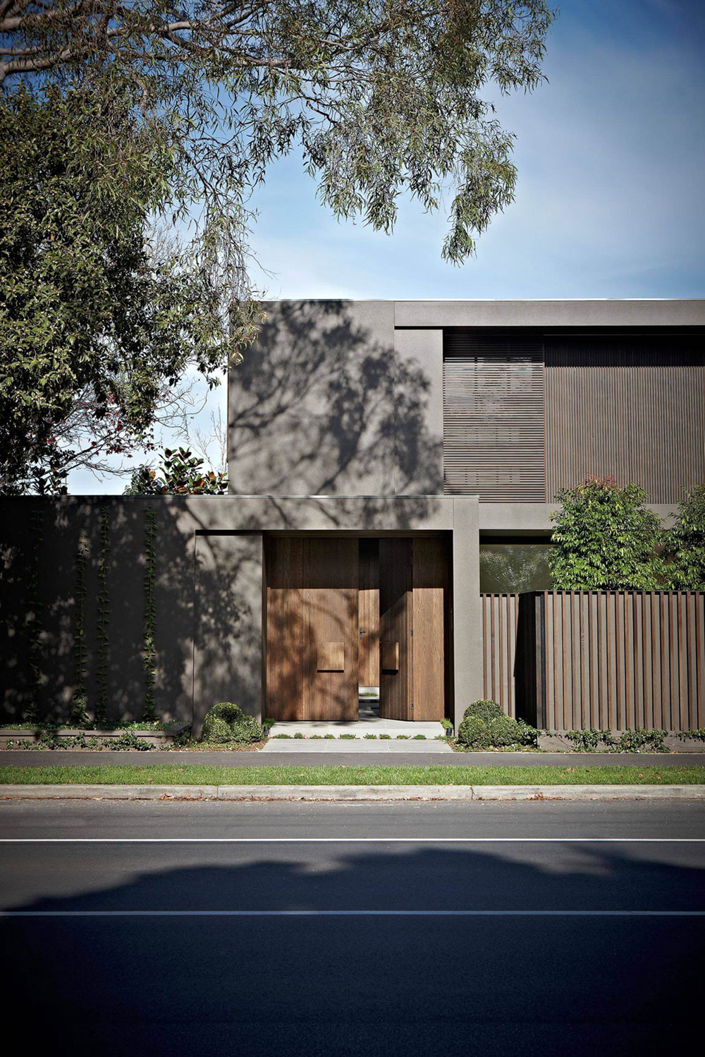  House  colors Amazing modern  facade in brown  featured on 