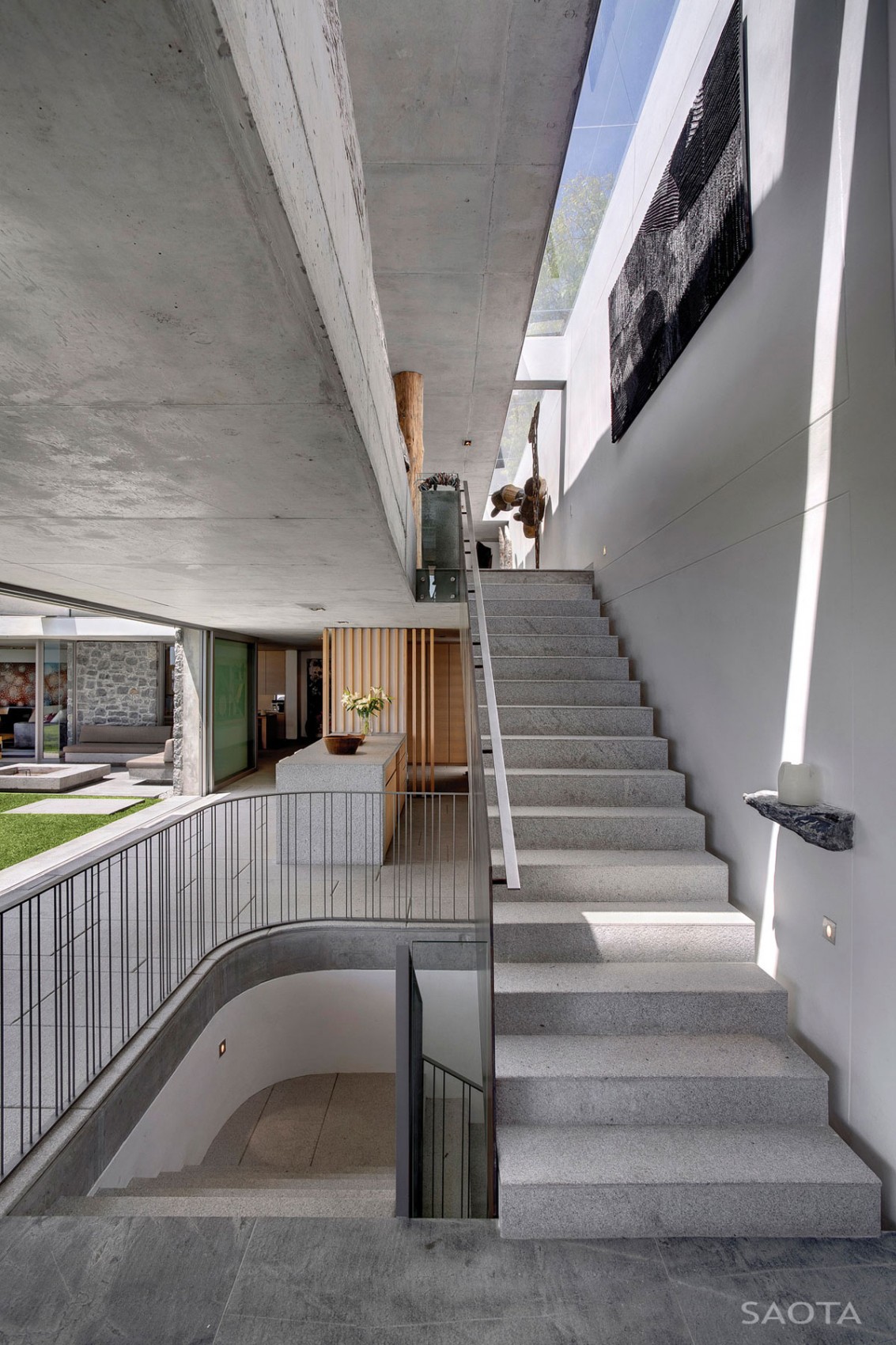 Modern staircase design by SAOTA