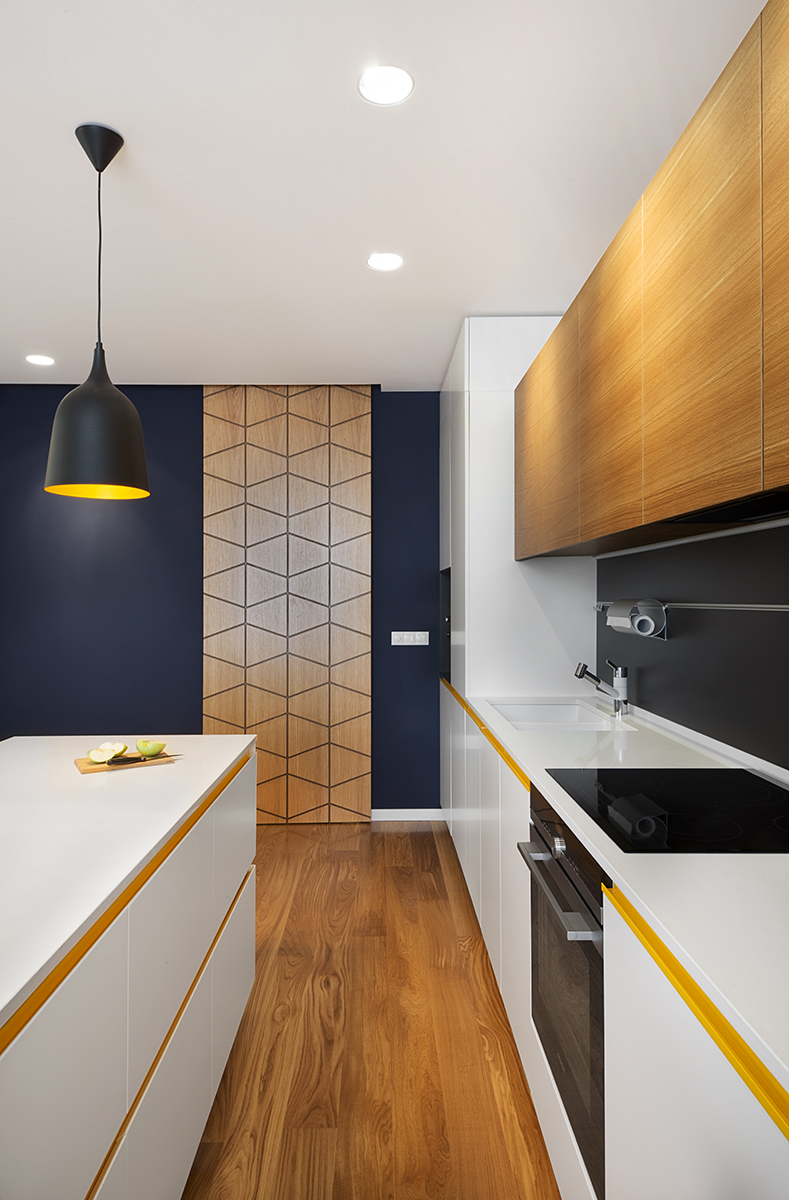 Small modern kitchen design by Fimera Design Studio