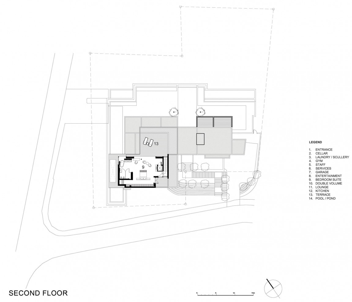 Second floor plan by SAOTA