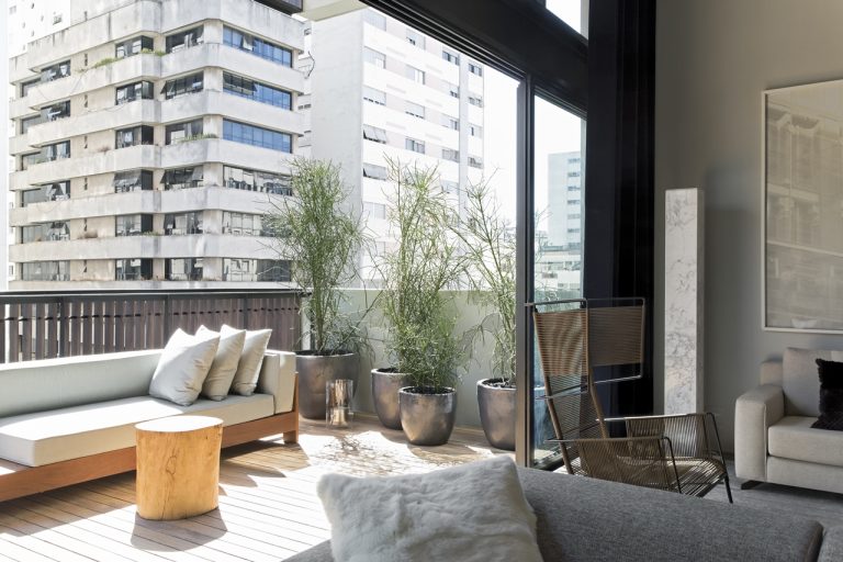 View of Modern Industrial Interior Design In Beautiful Open Apartment ...
