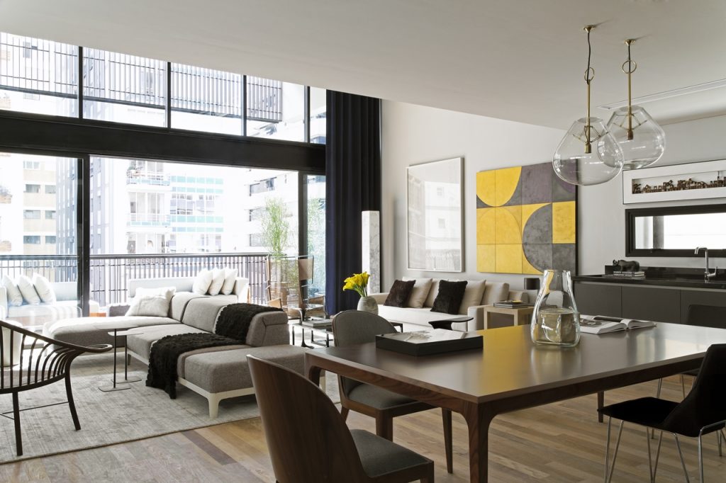 Modern Industrial Interior Design In Beautiful Open Apartment ...