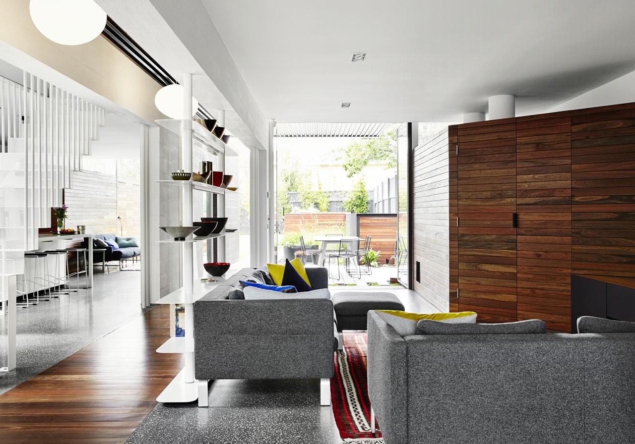 Open living room by Austin Maynard Architects