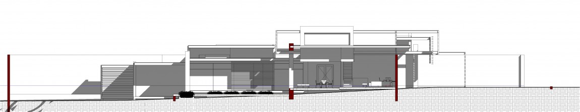 Front elevation of House Sar by Nico van der Meulen Architects