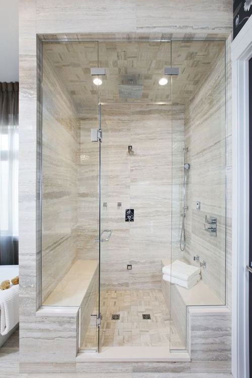 Shower With Seat - HomeOfficeDecoration | Walk In Shower Stall With Seat / Shower seat installation, location and the effects of shower controls and other elements.