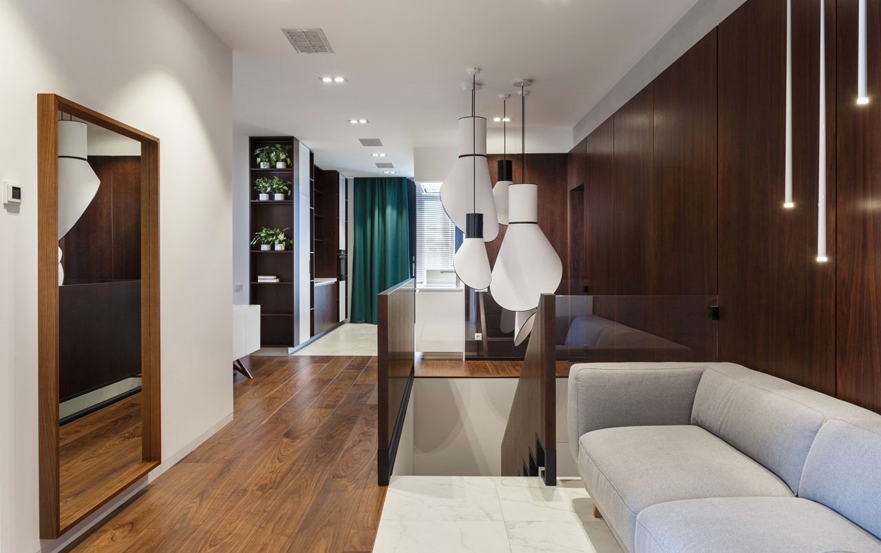 Modern apartment interior design by SVOYA