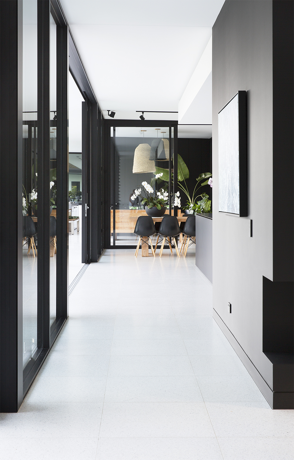 Modern minimalist interior design in Glasshouse by Sarah Waller