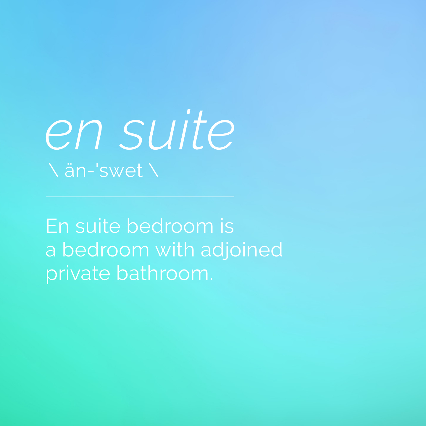 en suite bedroom definition