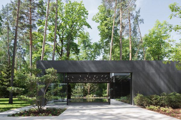 This modern forest house harmonizes cutting edge lifestyle with the ...